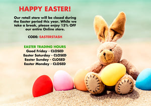 Easter Trading Hours & Discount Code