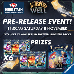 Disney Lorcana Organised Play – Whispers in the Well Pre-Release Event