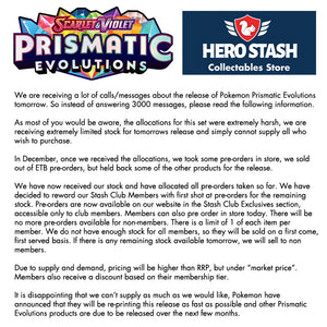 Pokemon Prismatic Evolutions Announcement