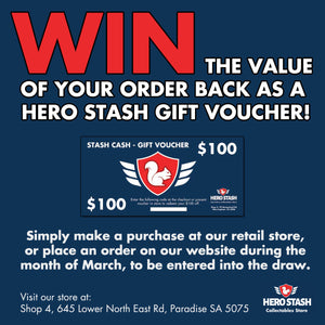 WIN THE VALUE OF YOUR ORDER BACK AS A HERO STASH GIFT VOUCHER