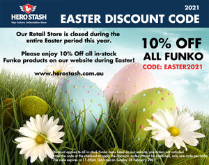 Easter Trading Hours 2021 - 10% Off All Funko!