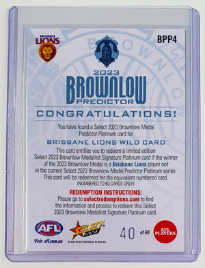 AFL Select 2023 - Lachie Neale Brownlow Medallist Platinum Booklet 40/60