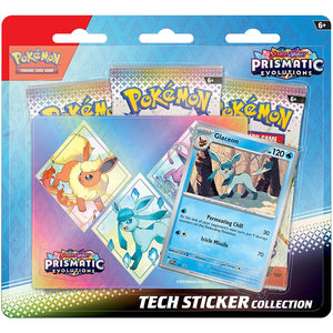 PRE-ORDER Pokemon TCG - Scarlet & Violet Prismatic Evolutions - Tech Sticker Collection Assorted PRE ORDER - LIMIT 1 PER PERSON