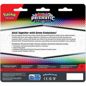 PRE-ORDER Pokemon TCG - Scarlet & Violet Prismatic Evolutions - Tech Sticker Collection Assorted PRE ORDER - LIMIT 1 PER PERSON