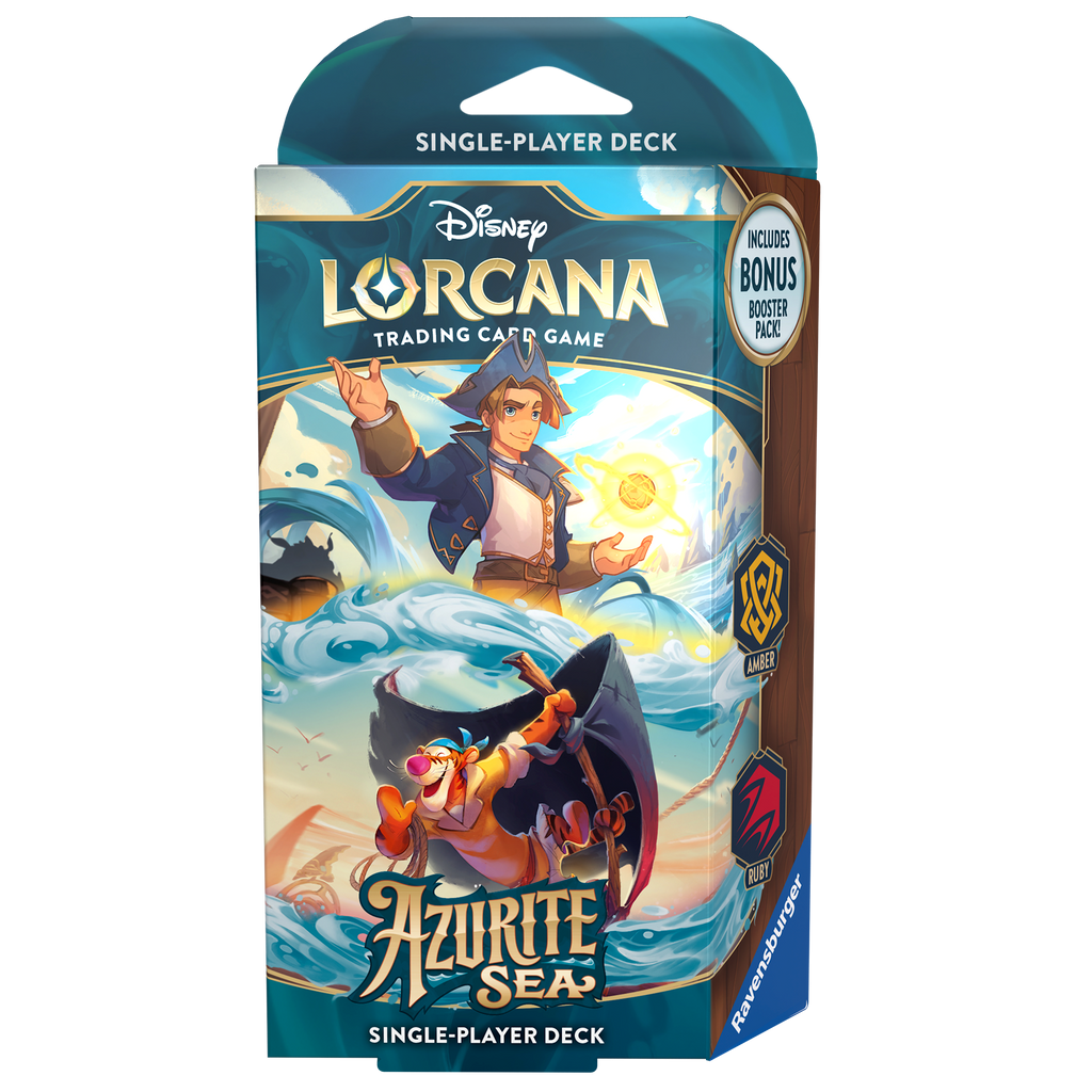 PRE-ORDER Disney Lorcarna TCG - Azurite Sea - Starter Deck (Amber & Ruby) - PRE-ORDER