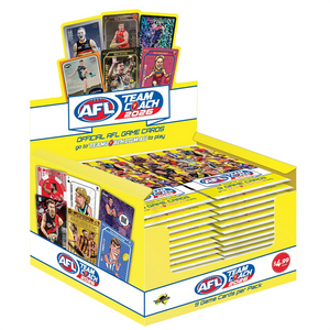 AFL - Team Coach 2026 Footy Trading Cards - Sealed Booster Box (36 Packs)
