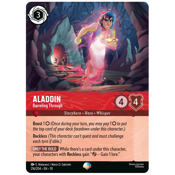 Disney Lorcana TCG - Aladdin Barreling Through  - 216/204 - Epic