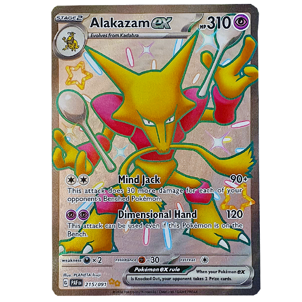 POKÉMON TCG - Alakazam EX Shiny Ultra Rare - 215/091