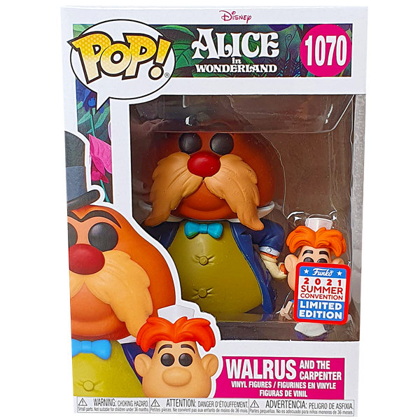 Alice in Wonderland - Walrus and the Carpenter FunKon SDCC 2021 Exclusive Pop! Vinyl Figure