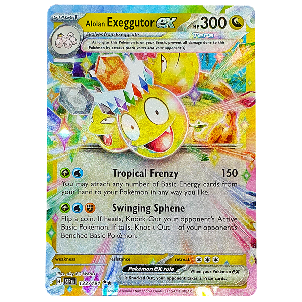 POKÉMON TCG - Alolan Exeggutor EX Ultra Rare - 133/191