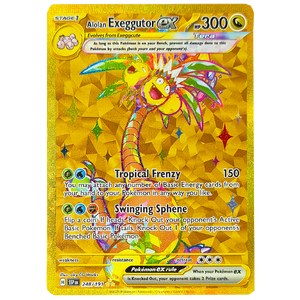 POKÉMON TCG - Alolan Exeggutor EX Gold Secret Rare - 248/191