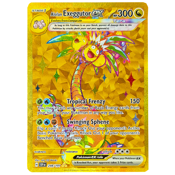 POKÉMON TCG - Alolan Exeggutor EX Gold Secret Rare - 248/191