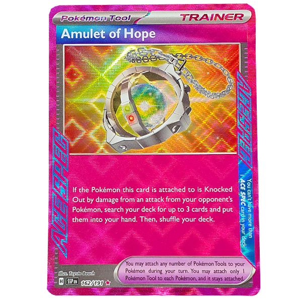 POKÉMON TCG - Amulet of Hope Ace Rare - 162/191