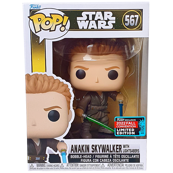 Star Wars - Anakin with Lightsabers NYCC 2022 Exclusive Pop! Vinyl Figure