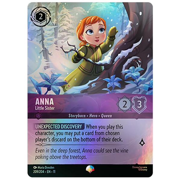 Disney Lorcana TCG - Anna Little Sister - 209/204 - Epic