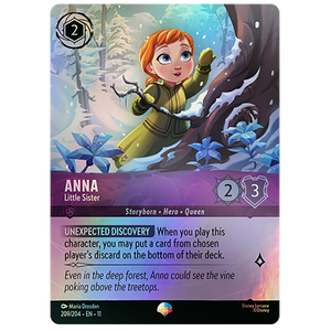 Disney Lorcana TCG - Anna Little Sister - 209/204 - Epic Hero Stash Disney Lorcana TCG - Anna Little Sister - 209/204 - Epic Hero Stash