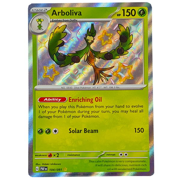 POKÉMON TCG - Arboliva Shiny Rare - 104/091