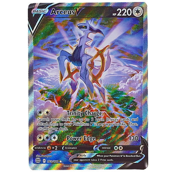 POKÉMON TCG - Arceus V Alternate Art Ultra Rare - 166/172