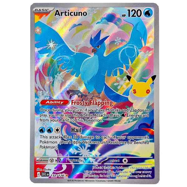 POKÉMON TCG - Articuno Illustration Rare - 132/128