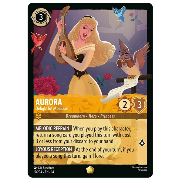 Disney Lorcana TCG - Aurora Delightful Musician - 19/204