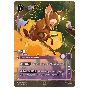 Disney Lorcana TCG - Bambi Little Prince - 209/204 - Enchanted