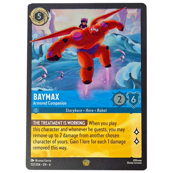 Disney Lorcana TCG - Baymax Armored Companion - 157/204 - Legendary - Cold Foil