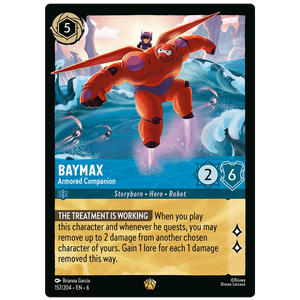 Disney Lorcana TCG - Baymax Armored Companion - 157/204 - Legendary