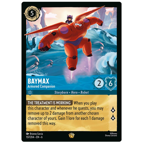 Disney Lorcana TCG - Baymax Armored Companion - 157/204 - Legendary