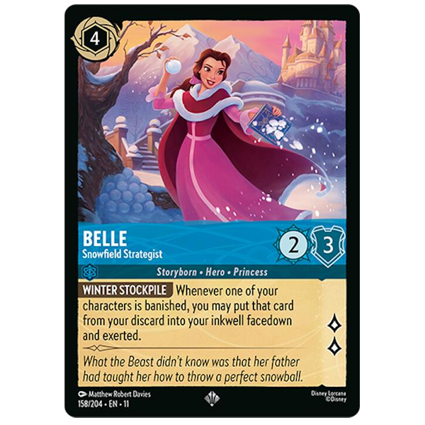 Disney Lorcana TCG - Belle Snowfield Strategist - 158/204