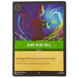 Disney Lorcana TCG - Bend to My Will - 93/204 - Super Rare - Cold Foil