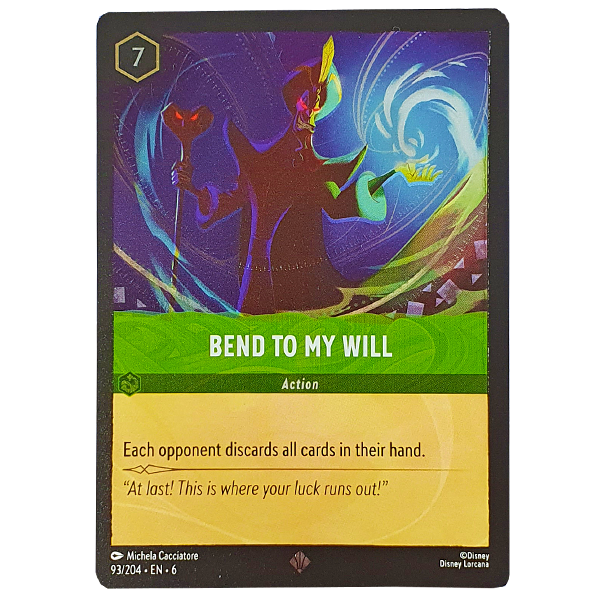 Disney Lorcana TCG - Bend to My Will - 93/204 - Super Rare - Cold Foil