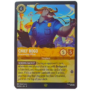 Disney Lorcana TCG - Chief Bogo Commanding Officer- 18/204 - Cold Foil
