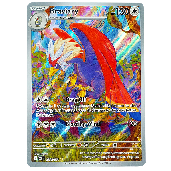 POKÉMON TCG - Braviary Illustration Rare - 214/191