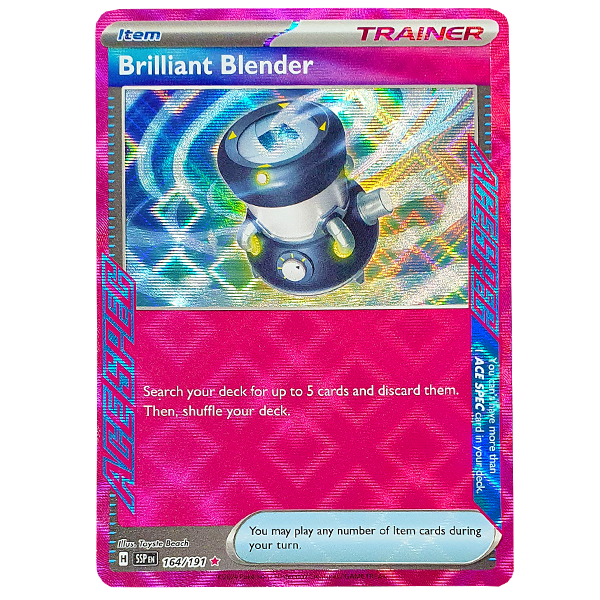 POKÉMON TCG - Brilliant Blender Ace Rare - 164/191