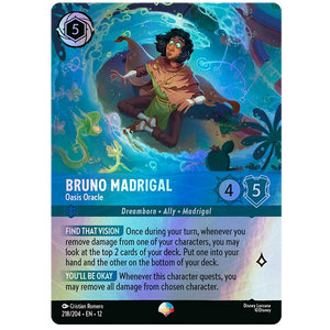 Disney Lorcana TCG - Bruno Madrigal Oasis Oracle - 218/204 - Epic