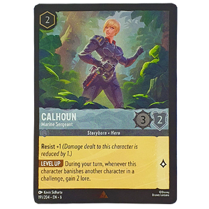 Disney Lorcana TCG - Calhoun Marine Sergeant - 191/204 - Rare - Cold Foil
