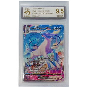 POKÉMON TCG - Ice Rider Calyrex VMax Alternate Art Secret Rare - 203/198 - CGA Graded 9.5