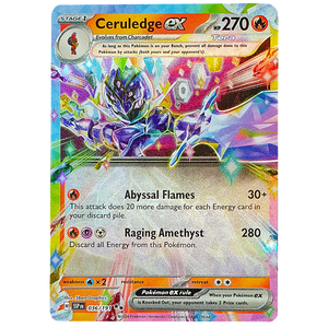 POKÉMON TCG - Ceruledge EX Ultra Rare - 036/191