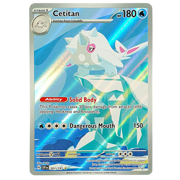 POKÉMON TCG - Cetitan Illustration Rare - 201/191