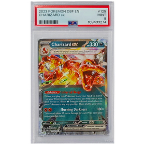 POKÉMON TCG - Charizard ex Ultra Rare - 125/197 - PSA Graded 9