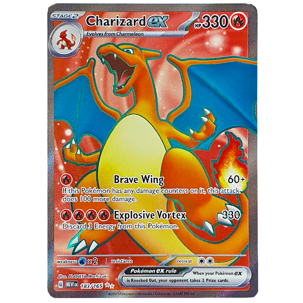 POKÉMON TCG - Charizard EX Full Art Secret Rare - 183/165