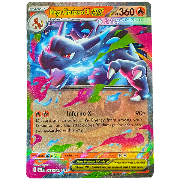 POKÉMON TCG - Mega Charizard X ex Ultra Rare - 013/094