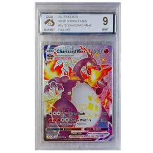 POKÉMON TCG - Charizard VMax Shiny Rare - SV107/SV122 - CGA Graded 9