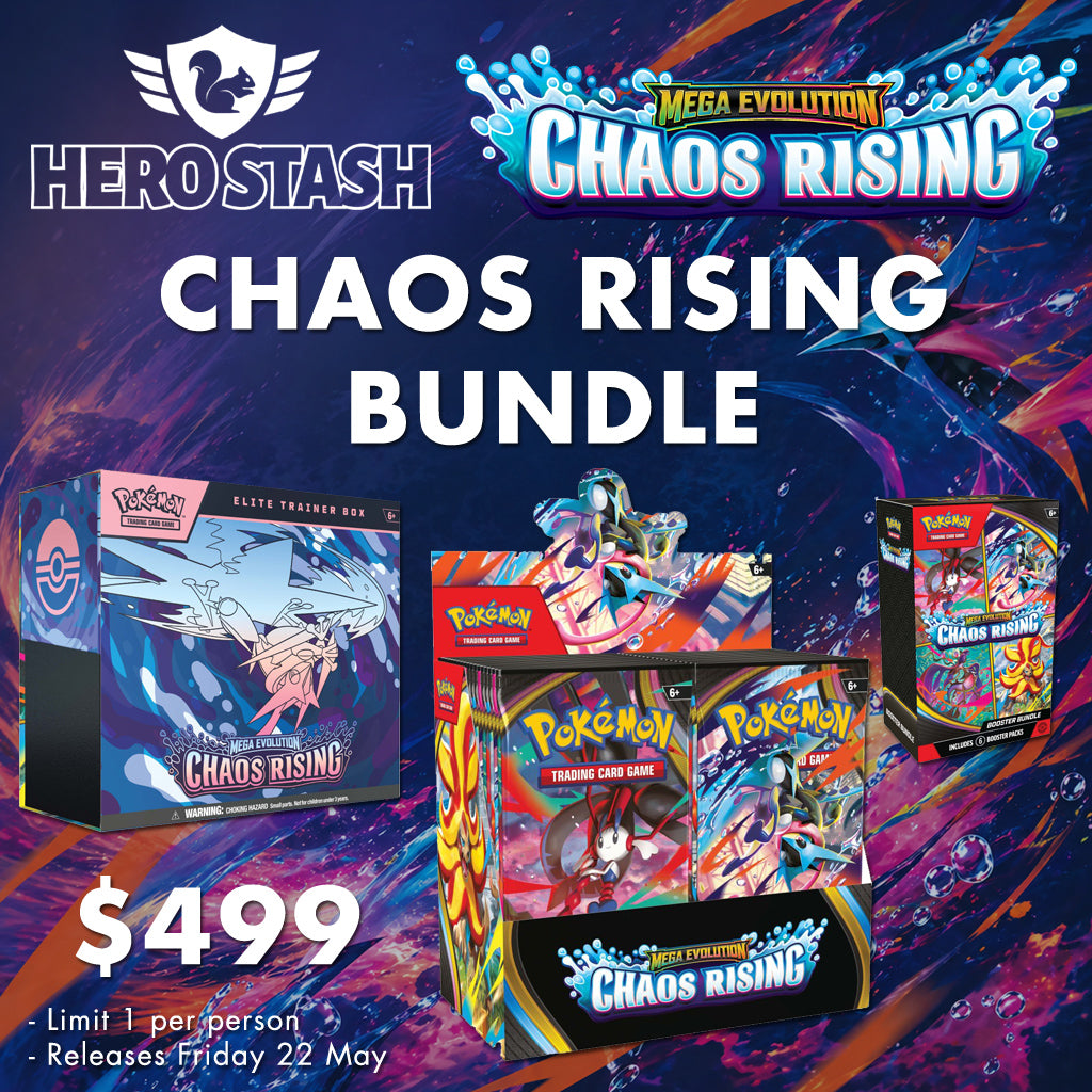 PRE-ORDER - Pokemon TCG - Mega Evolution - Chaos Rising - Bundle - PRE-ORDER LIMIT 1 PER PERSON