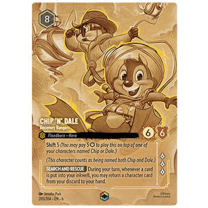 Disney Lorcana TCG - Chip 'N' Dale Recovery Rangers - 205/204 - Enchanted