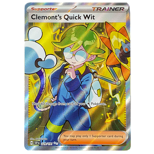 POKÉMON TCG - Clemont's Quick Wit Full Art Secret Rare - 229/191