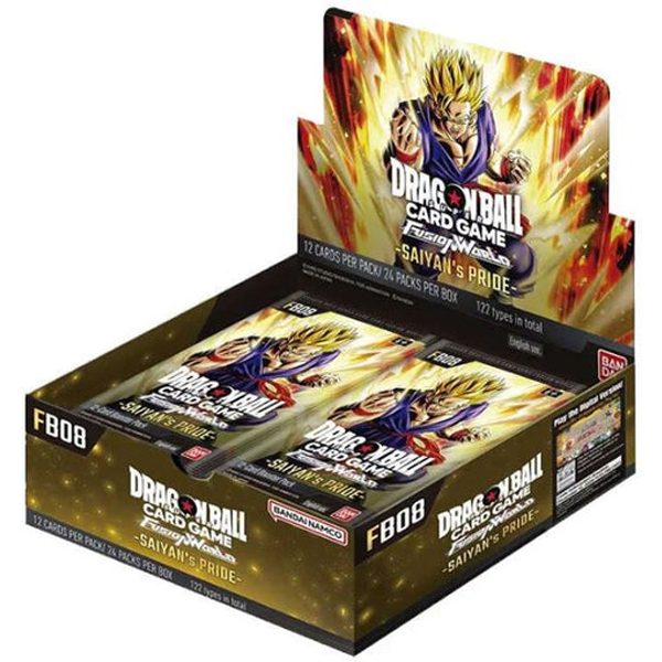 Dragon Ball Super Card Game - Fusion World Saiyan's Pride FB08 - Sealed Booster Box
