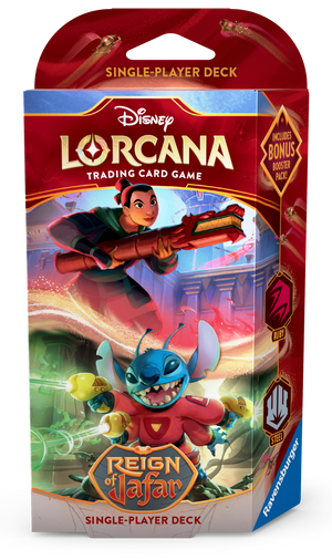 PRE-ORDER Disney Lorcarna TCG - Reign of Jafar - Starter Deck (Ruby & Steel) - PRE-ORDER