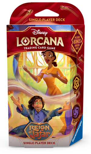PRE-ORDER Disney Lorcarna TCG - Reign of Jafar - Starter Deck (Amber & Amethyst) - PRE-ORDER