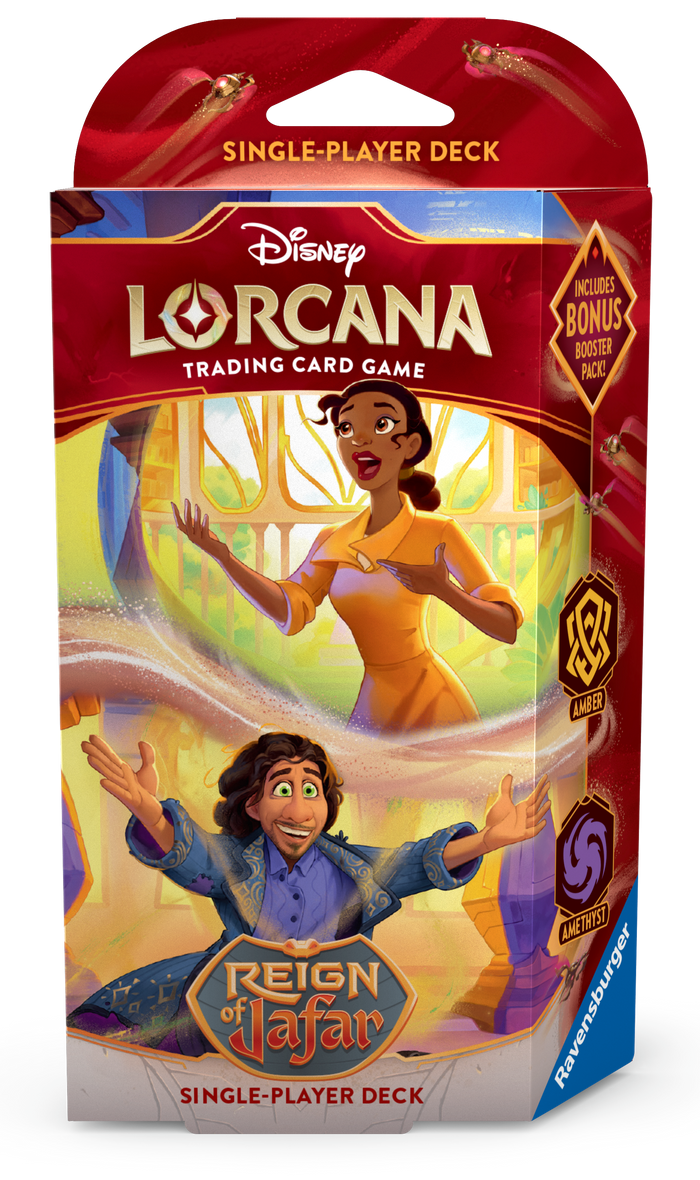 PRE-ORDER Disney Lorcarna TCG - Reign of Jafar - Starter Deck (Amber & Amethyst) - PRE-ORDER